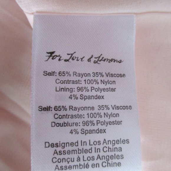 NEW FOR LOVE & LEMONS SOFT PINK LOVEBIRD MAXI DRESS SIZE XS - Picture 9 of 11